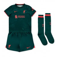 Dres Liverpool Virgil van Dijk #4 Rezervni za djecu 2022-23 Kratak Rukav (+ kratke hlače)